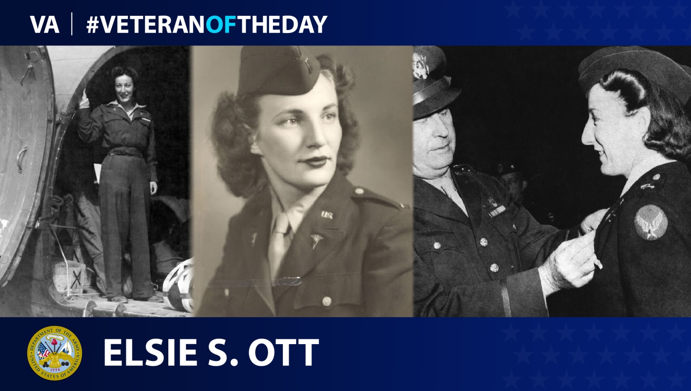Army Veteran Elsie S. Ott is today's #VeteranOfTheDay.