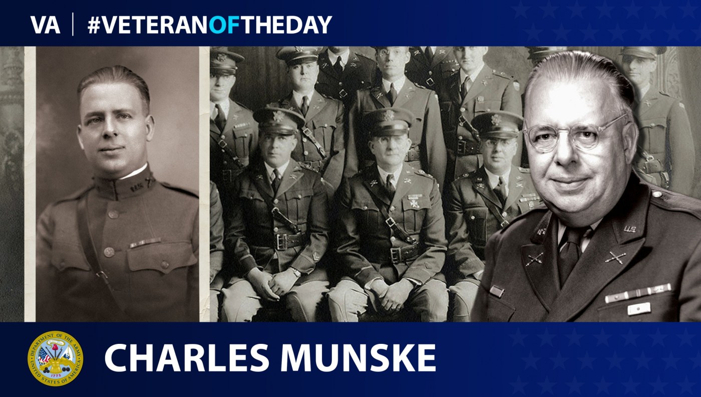 Today’s #VeteranOfTheDay is Army Veteran Charles Munske, who worked in civil affairs during World War I, World War II and the Korean War.