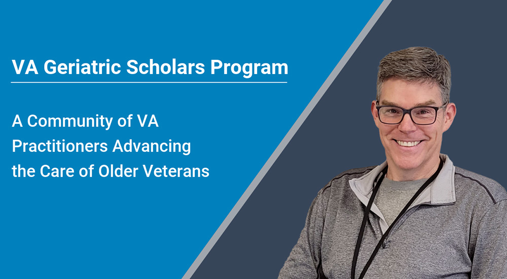 VA Geriatric Scholars Program banner, focusing on falls