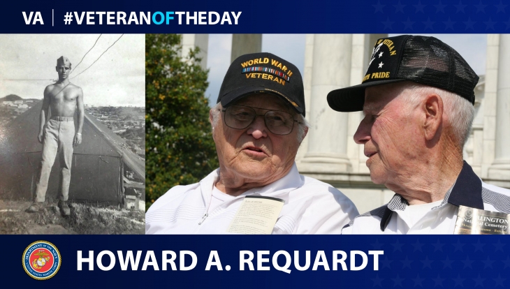 Today’s #VeteranOfTheDay is Marine Corps Veteran Howard Requardt, who served in the Pacific theater during World War II.