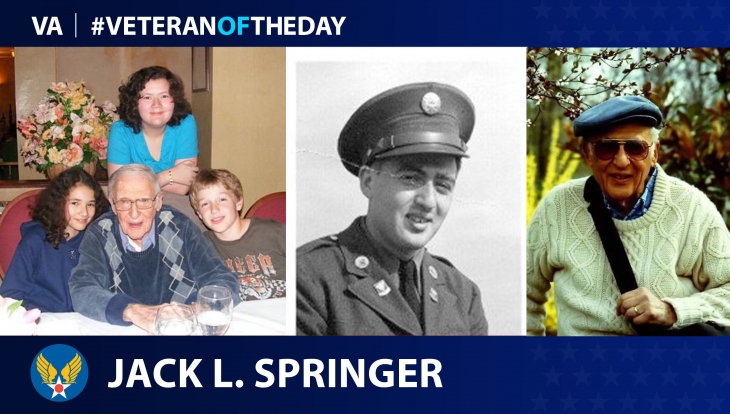 Today’s #VeteranOfTheDay is Army Air Forces Veteran Jack L. Springer who worked as a link trainer instructor during World War II.