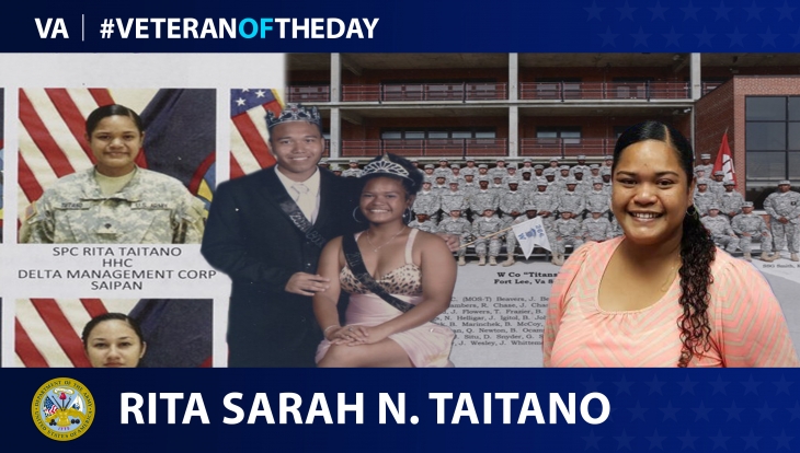 Today’s #VeteranOfTheDay is Army Veteran Rita Sarah N. Taitano, who served as a combat driver in Kabul, Afghanistan.