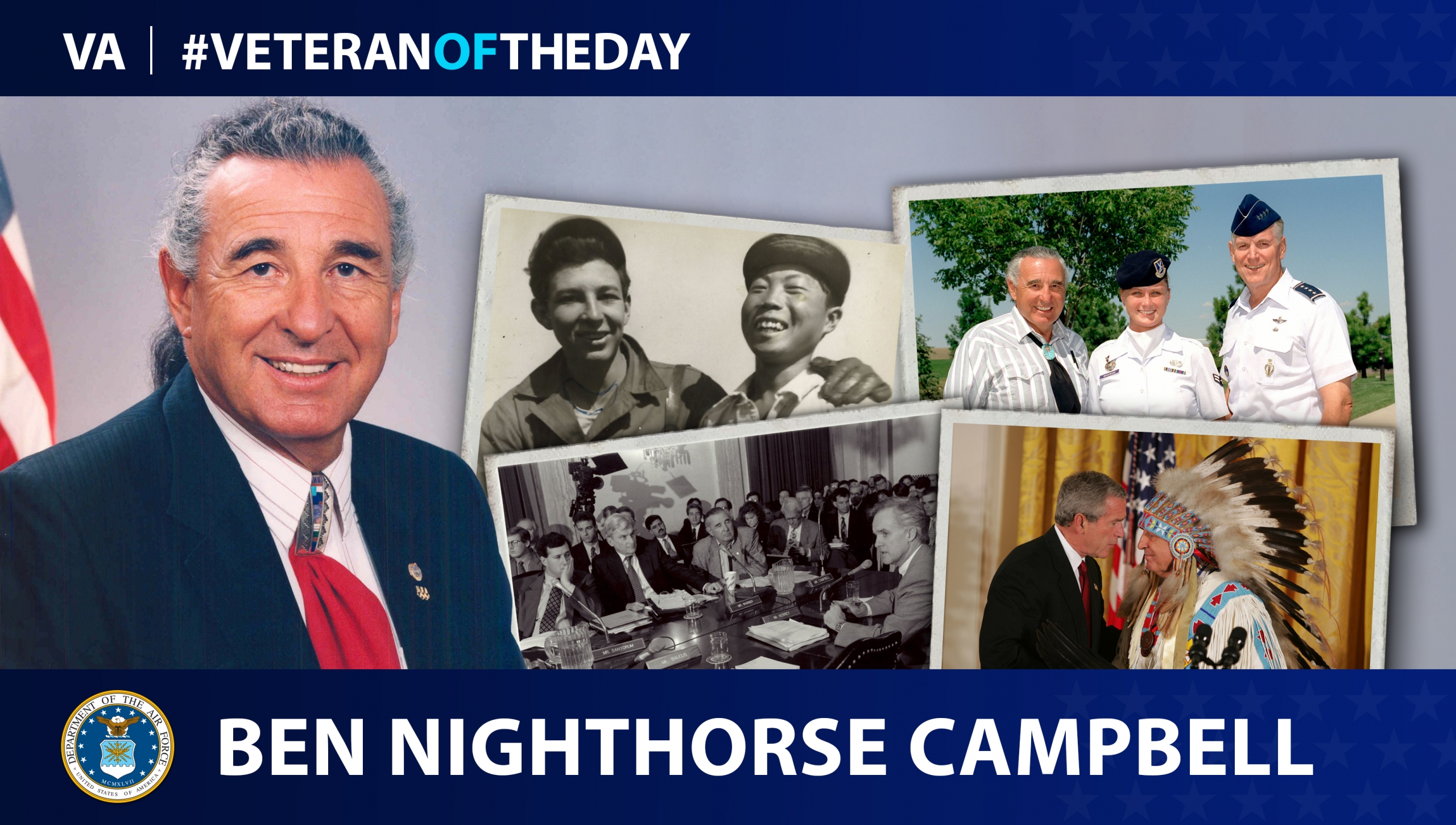 During Native American Heritage Month, today’s #VeteranOfTheDay is Air Force Veteran Ben Nighthorse Campbell, who later became a U.S. senator.