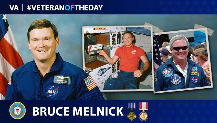 Today’s #VeteranOfTheDay is Coast Guard Veteran Bruce Melnick, a rescue and test pilot who later became a NASA astronaut.