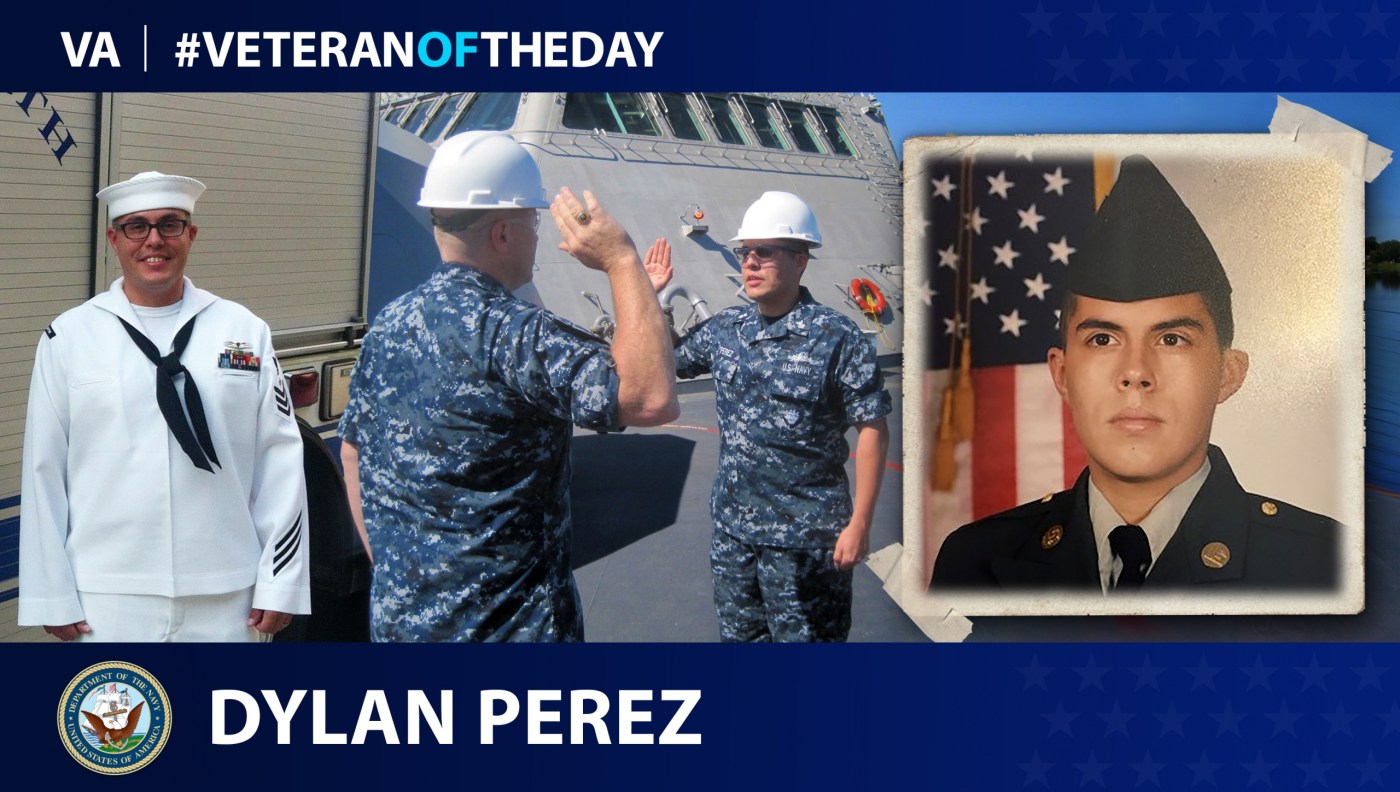 Today’s #VeteranOfTheDay is Navy and Army Veteran Dylan Perez, who served as a Reservist and electronics technician from 1992 to 2016.