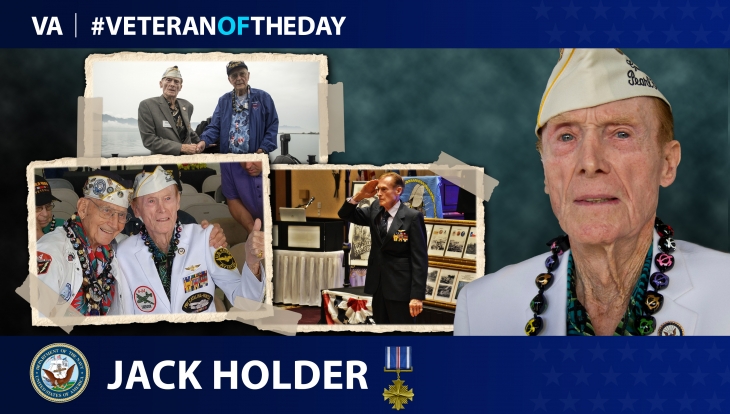 On his 100th birthday, today’s #VeteranOfTheDay is Navy Veteran Joseph Norman “Jack” Holder, a survivor from the attack on Pearl Harbor.