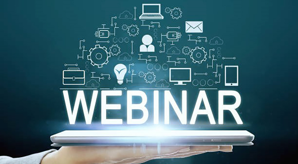 Webinar graphic with IT components