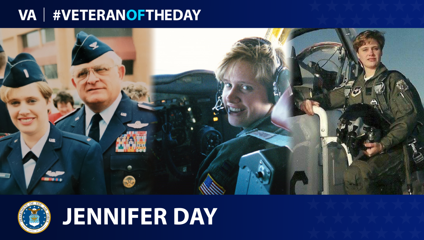 Today’s #VeteranOfTheDay is Air Force Veteran Jennifer Day, who flew in Operations Northern Watch, Southern Watch and Provide Promise.