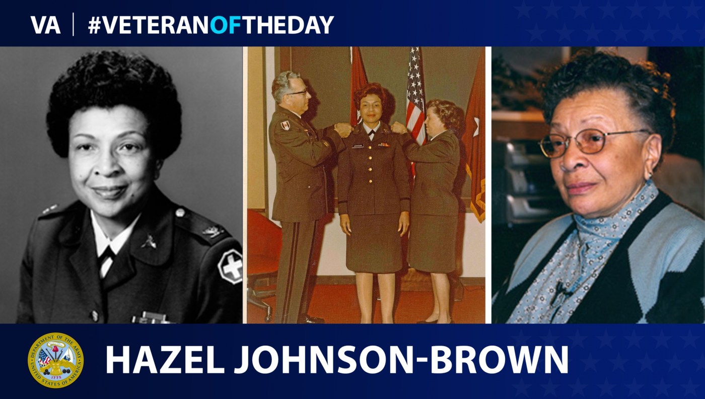 During Black History Month, today’s #VeteranOfTheDay is Army Veteran Hazel Johnson-Brown, the first African American female brigadier general.