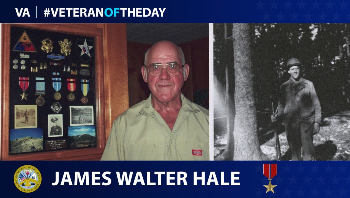 Today’s #VeteranOfTheDay is Army Veteran James Walter Hale, who served during World War II and the Korean War.