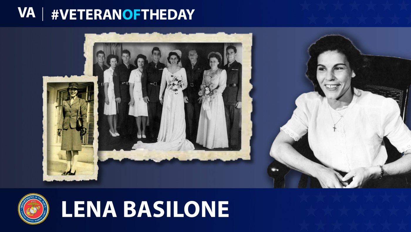 During Women’s History Month, today’s #VeteranOfTheDay is Marine Corps Veteran Lena Basilone, who served during World War II.