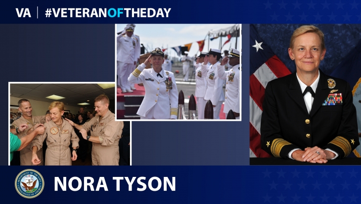 During Women’s History Month, today’s #VeteranOfTheDay is Navy Veteran Nora Wingfield Tyson, the first woman carrier strike group commander.