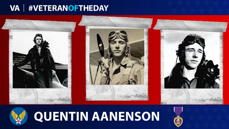 Today’s #VeteranOfTheDay is Army Air Forces Veteran Quentin Aanenson, who served as a fighter pilot during World War II.