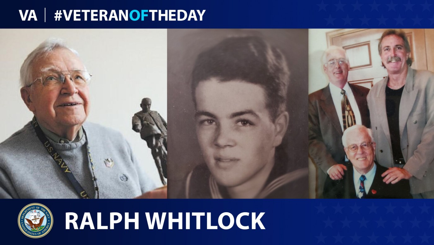 Today’s #VeteranOfTheDay is Navy Veteran Ralph Whitlock, who served in the Pacific during World War II and in the Korean War.