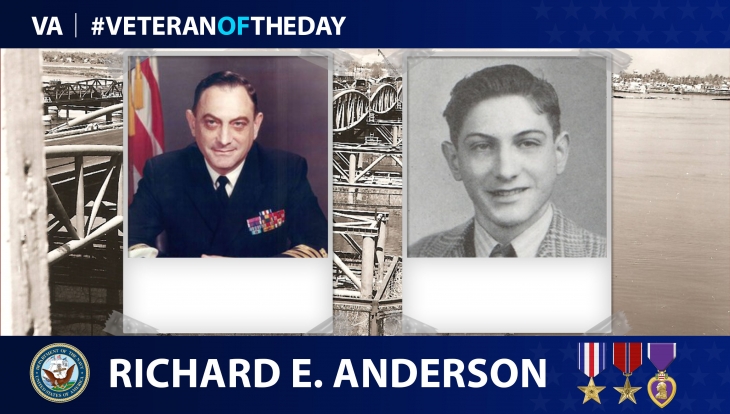 Today’s #VeteranOfTheDay is Army Air Forces and Navy Veteran Richard Ernest Anderson, who served during World War II, Korea and Vietnam.