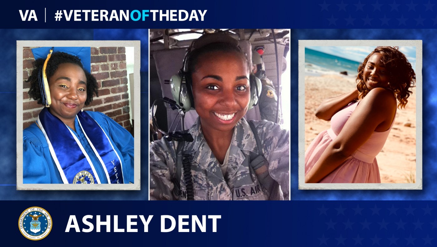 Today’s #VeteranOfTheDay is Air Force Veteran Ashley Dent, who served as an aviation resource manager from 2010 to 2019.