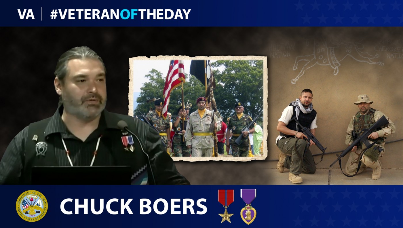 Today’s #VeteranOfTheDay is Army Veteran Chuck Boers, who worked as a combat photographer during the Gulf War and Operation Iraqi Freedom.