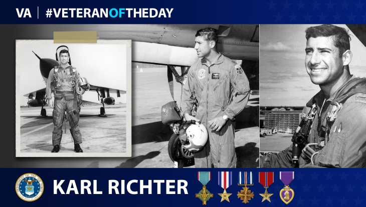 Today’s #VeteranOfTheDay is Air Force Veteran Karl Richter, the youngest pilot to shoot down a MIG in air-to-air combat during Vietnam.