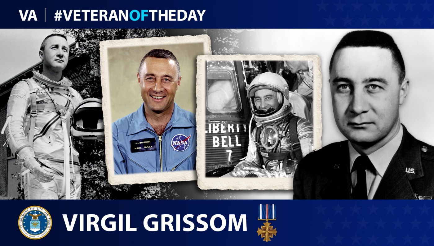 Today’s #VeteranOfTheDay is Air Force Veteran Virgil Grissom, who served as a fighter pilot in Korea and was one of NASA’s first astronauts.