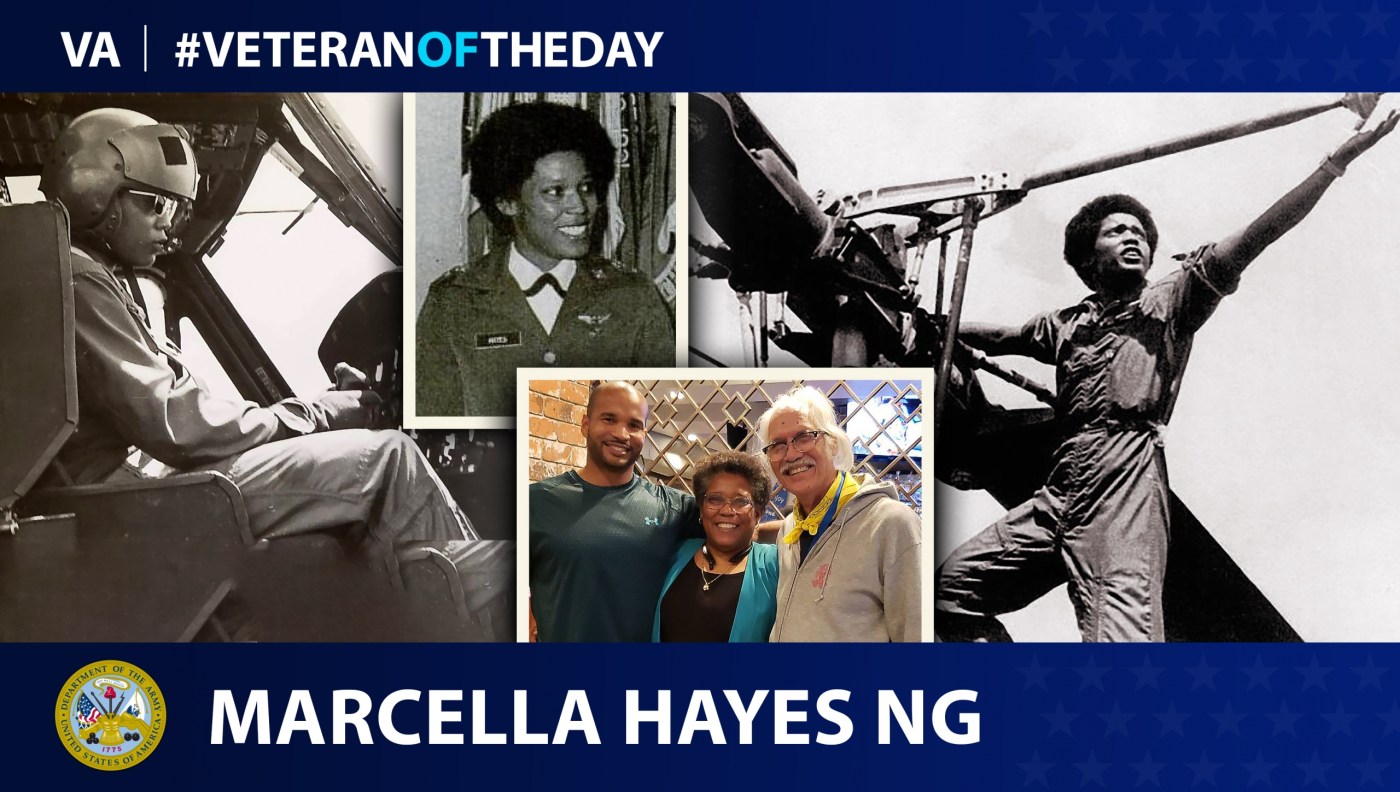 During Black History Month, today’s #VeteranOfTheDay is Army Veteran Marcella Hayes Ng, who was the first female African American pilot to serve in the military.