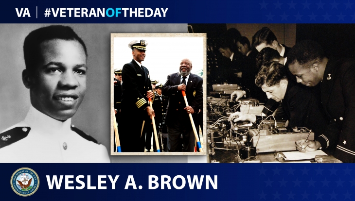 During Black History Month, today’s #VeteranOfTheDay is Navy Veteran Wesley A. Brown, the first African American graduate of the U.S. Naval Academy.