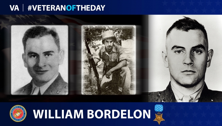 Today’s #VeteranOfTheDay is Marine Veteran William Bordelon, who received a Medal of Honor for his actions in Tarawa during World War II.