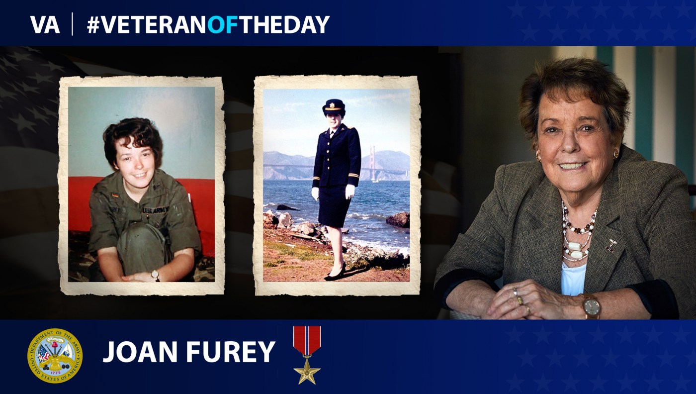 Today’s #VeteranOfTheDay is Army Veteran Joan Furey, who served as a nurse in Vietnam and pioneered a PTSD program working for VA.