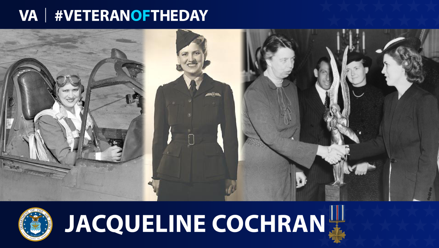 During Women’s History Month, today’s #VeteranOfTheDay is Air Force Veteran Jacqueline Cochran, a supervisory pilot during World War II.