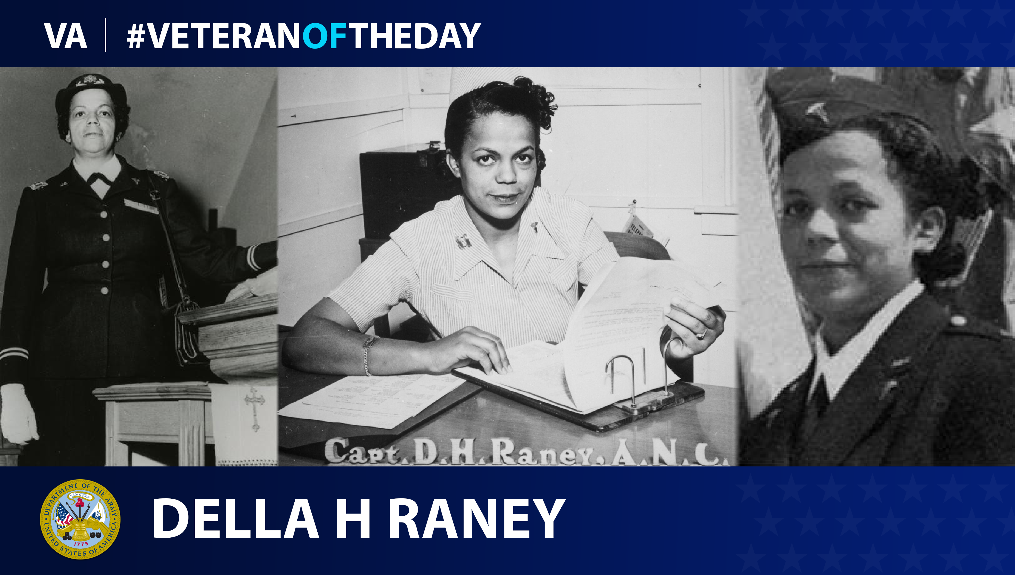 During Black History Month, today’s #VeteranOfTheDay is Army Veteran Della H. Raney Jackson, the first African American nurse in the Army.
