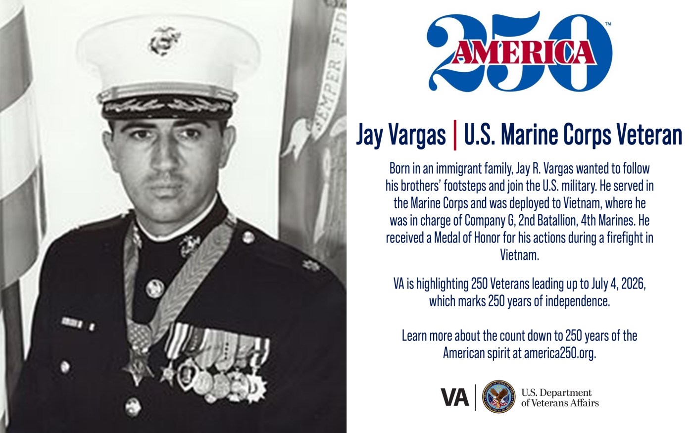 America250: Marine Corps Veteran Jay Vargas