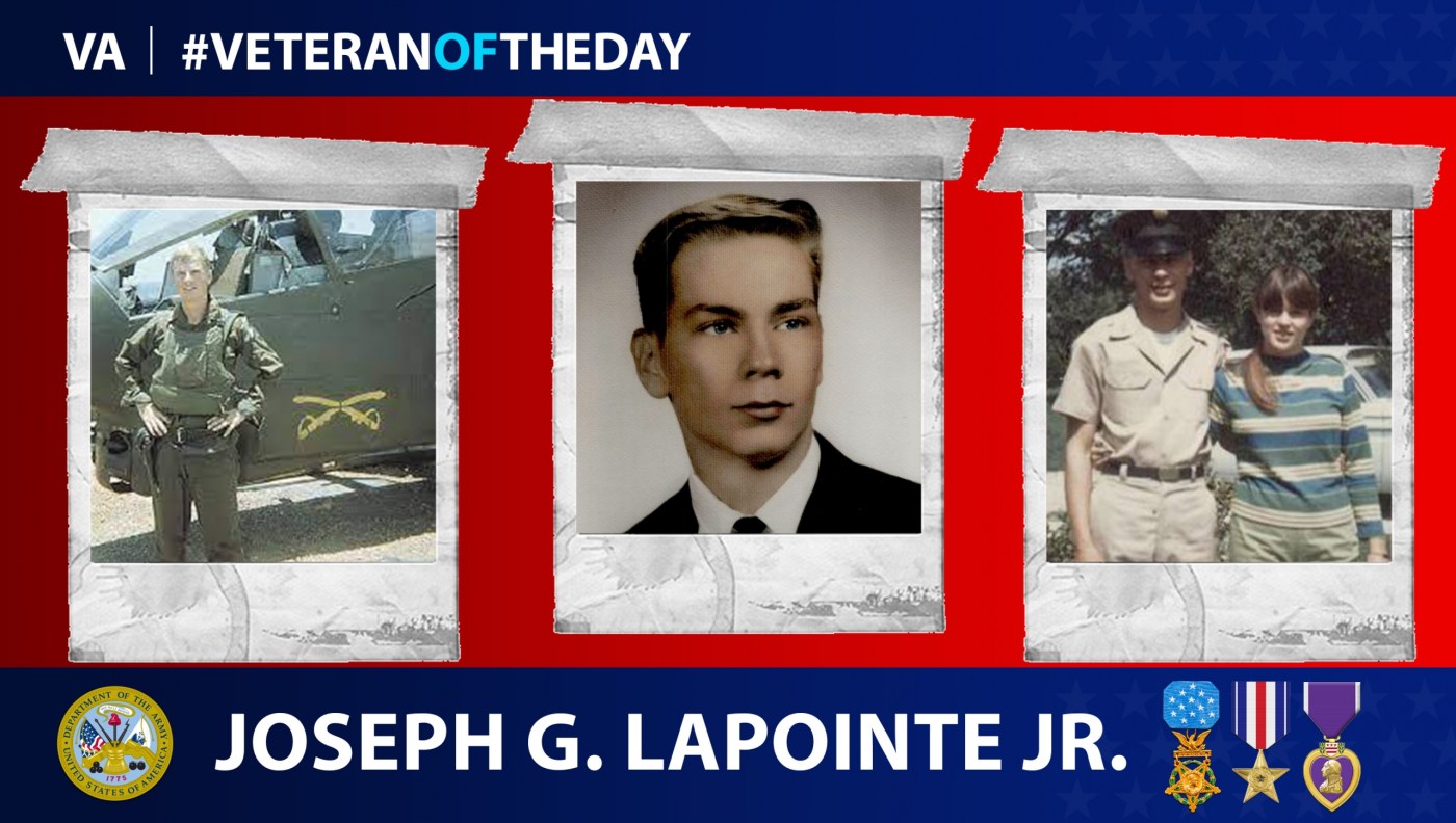 Today’s #VeteranOfTheDay is Army Veteran Joseph G. LaPointe Jr., a combat medic who received a Medal of Honor during the Vietnam War.