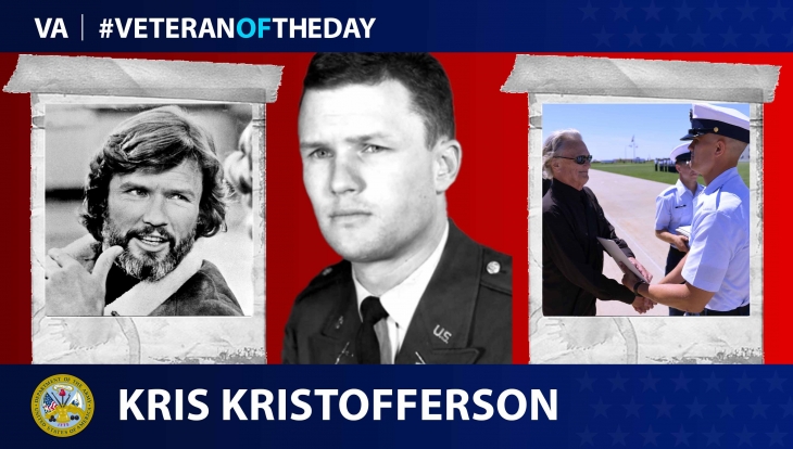 Today’s #VeteranOfTheDay is Army Veteran Kristoffer “Kris” Kristofferson, an Army Ranger who became a country superstar.