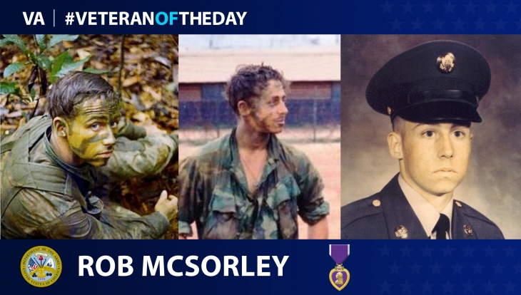 Today’s #VeteranOfTheDay is Army Veteran Rob McSorley, a Ranger who was killed in action during the Vietnam War.