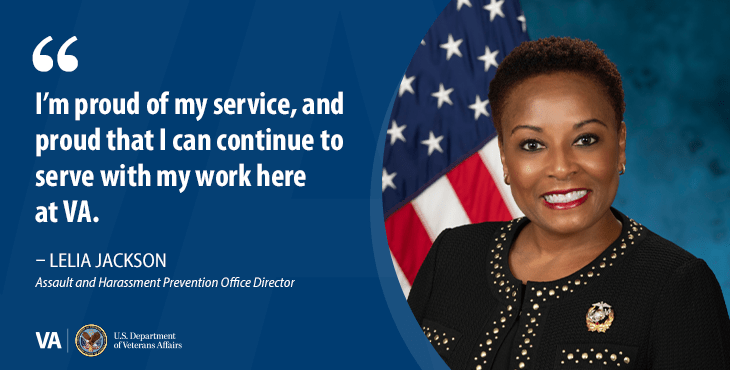 Director Lelia Jackson shares a look at how her time in the Marines and her work at VA has shaped her as a leader.