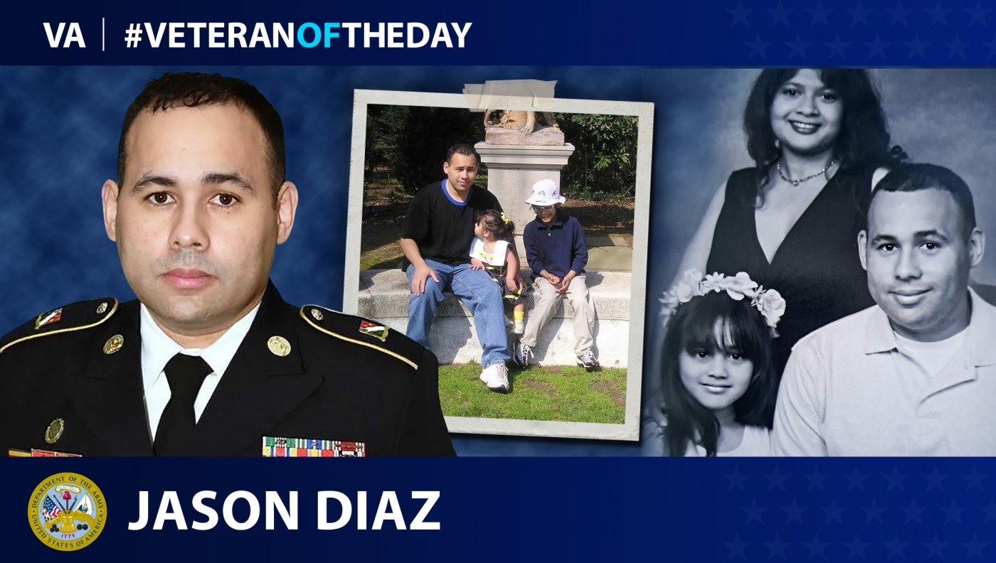 Today’s #VeteranOfTheDay is Army Veteran Jason Diaz, who served as a fire support specialist and as a military police officer.