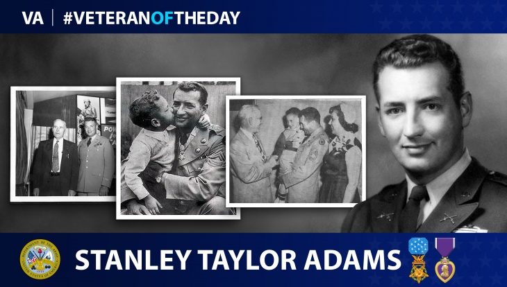 Today’s #VeteranOfTheDay is Army Veteran Stanley T. Adams, who served in World War II, the Korean War and the Vietnam War.