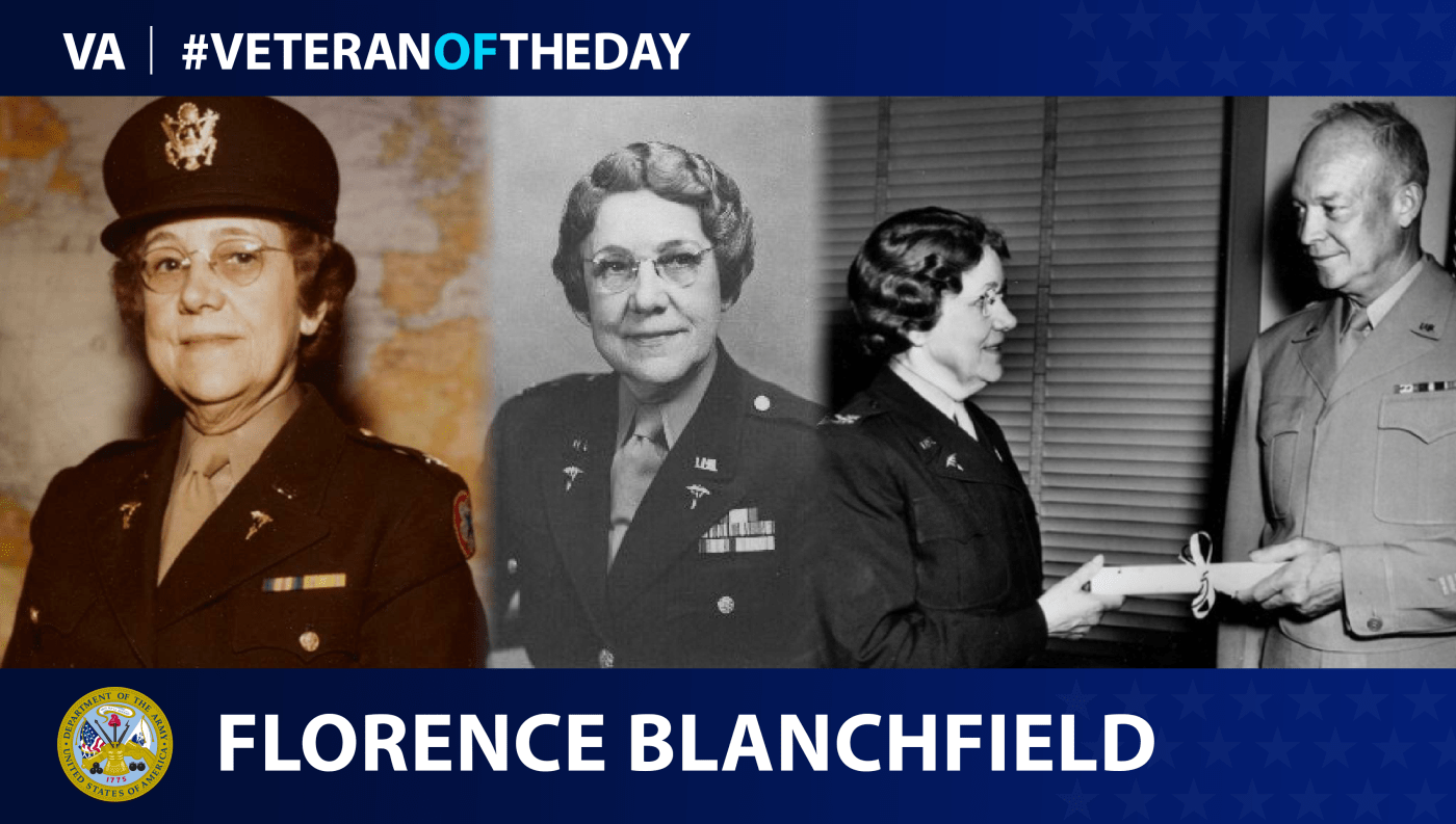 #VeteranOfTheDay Army Veteran Florence A. Blanchfield