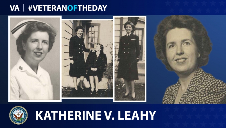 Navy Veteran Katherine V. Leahy is today’s Veteran of the Day.