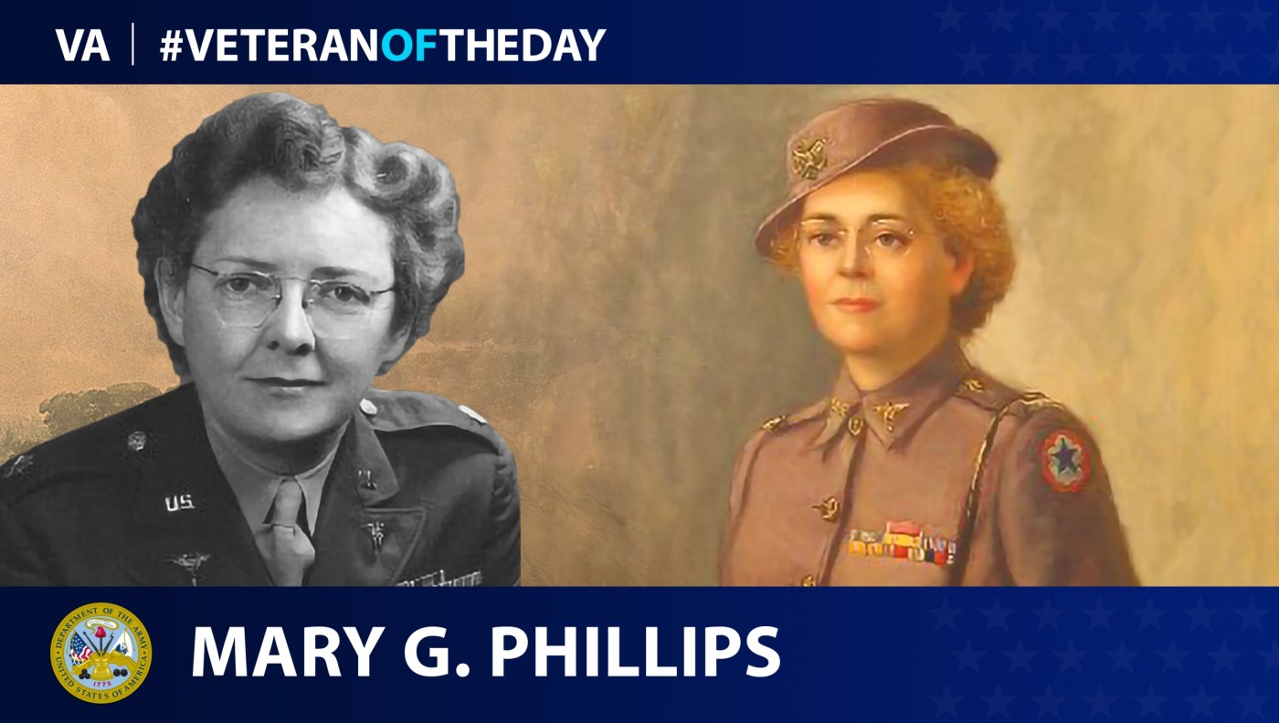 Army Veteran Mary G. Phillips is today's Veteran of the Day.