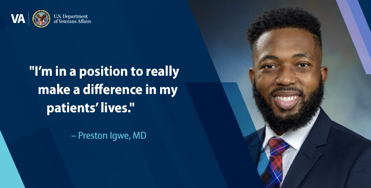 After an encounter with a Black Veteran at VA, Dr. Preston Igwe sent a popular Tweet that showcased the needs for more diversity in the medical profession.