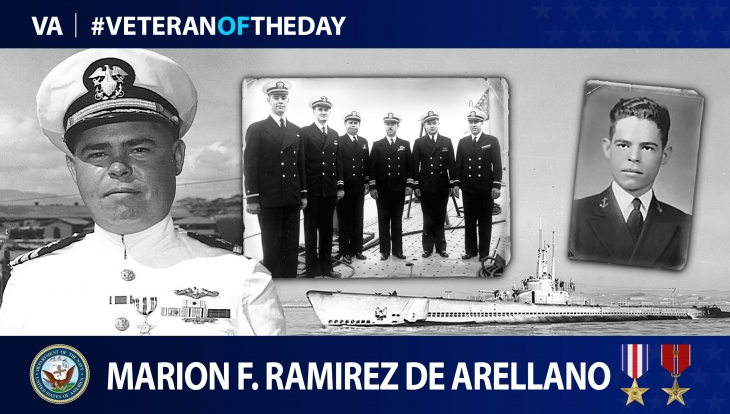 Navy Veteran Marion Frederic Ramírez de Arellano is today’s Veteran of the Day.