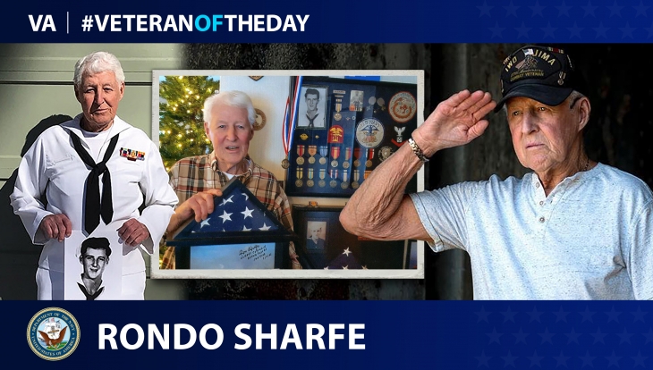 Navy Veteran Ron “Rondo” Sharfe is today’s Veteran of the Day.