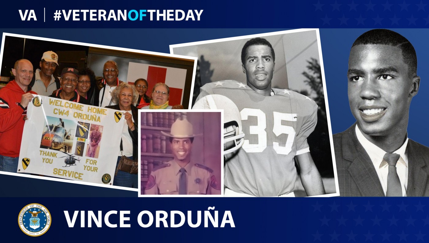 Army Veteran Vincent Orduña is today’s Veteran of the Day.