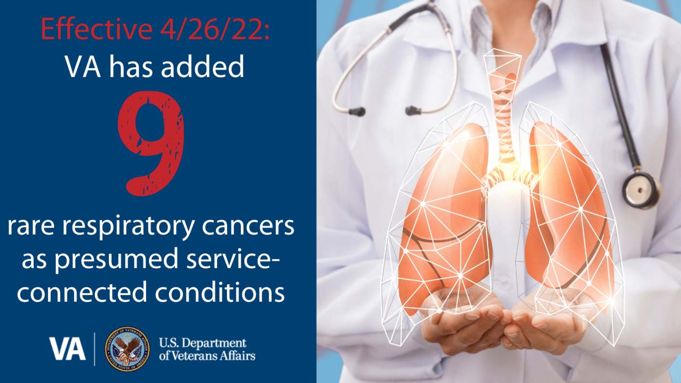 Nine new cancers added to the presumed service-connected list related to particulate matter