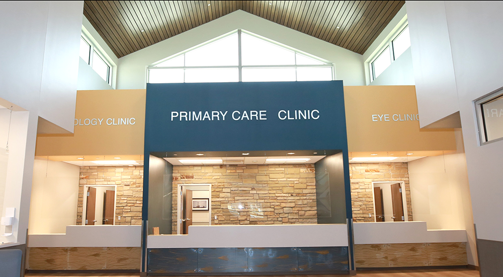 Entrance lobby to new Fort Smith clinic