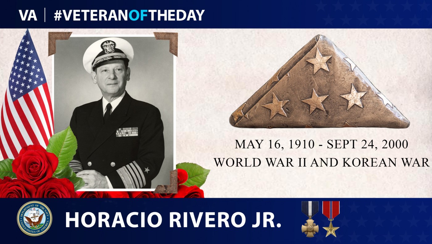Navy Veteran Horacio Rivero Jr. is today’s Veteran of the Day.