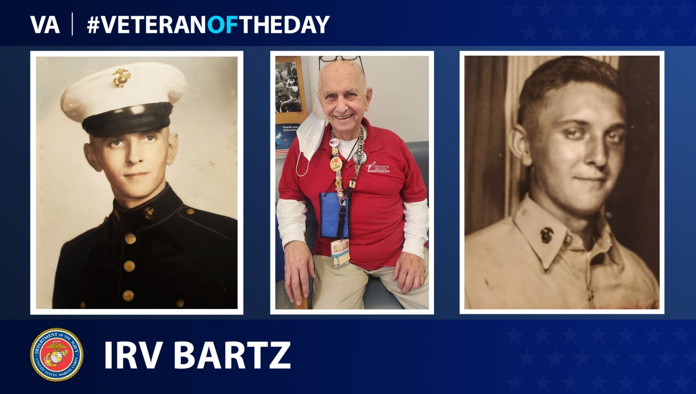 #VeteranOfTheDay Marine Veteran Irvin Bartz