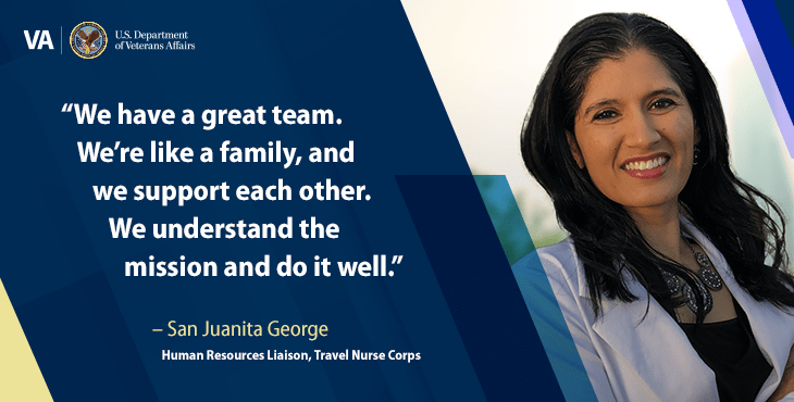 Learn more about the perks of the Travel Nurse Corps program from San Juanita George.