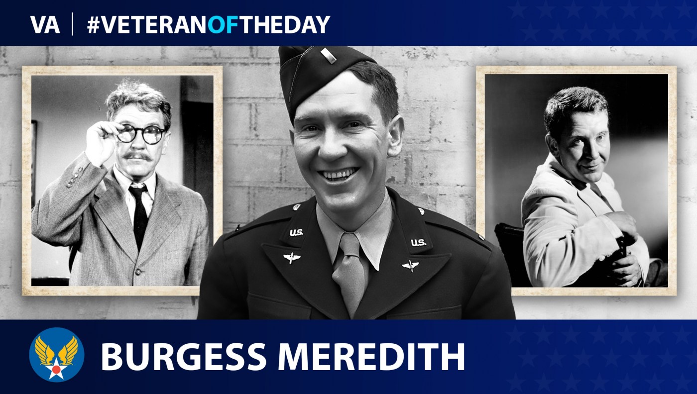 #VeteranOfTheDay Army Air Forces Veteran Burgess Meredith