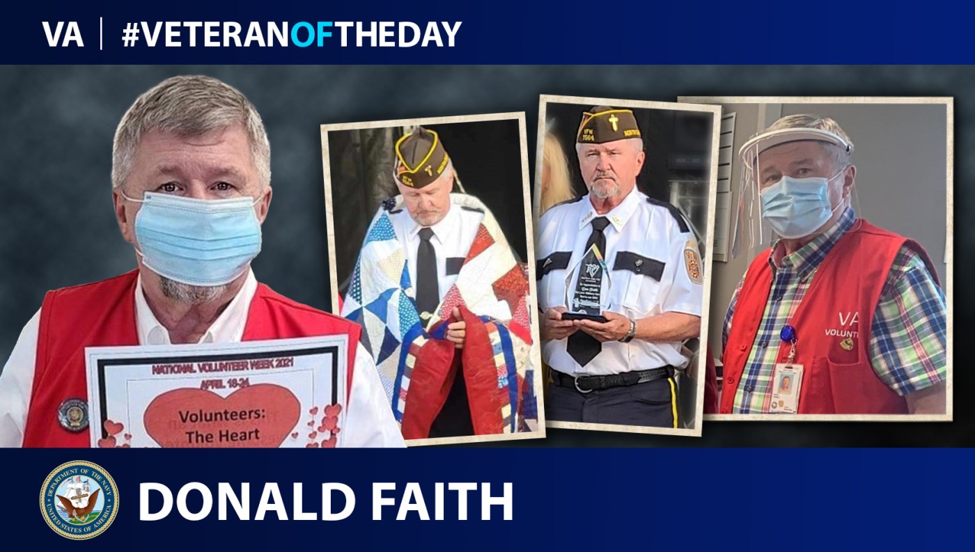 #VeteranOfTheDay Navy Veteran Donald Faith